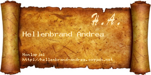 Hellenbrand Andrea névjegykártya
