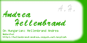 andrea hellenbrand business card